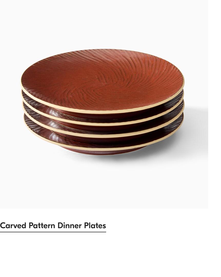 Carved Pattern Dinner Plate