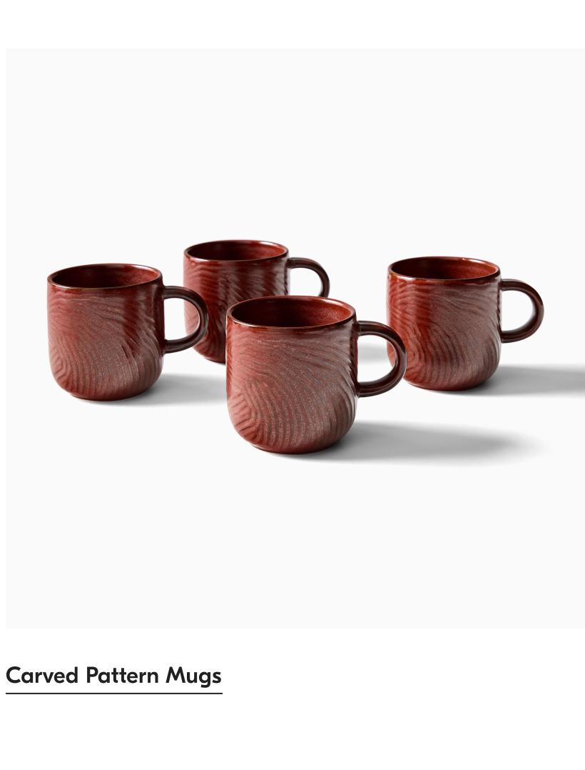 Carved Pattern Mugs