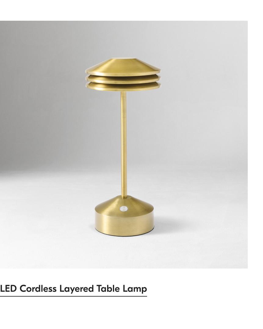 LED Cordless Layered Table Lamp