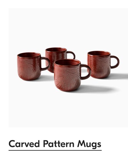 Carved Pattern Mugs