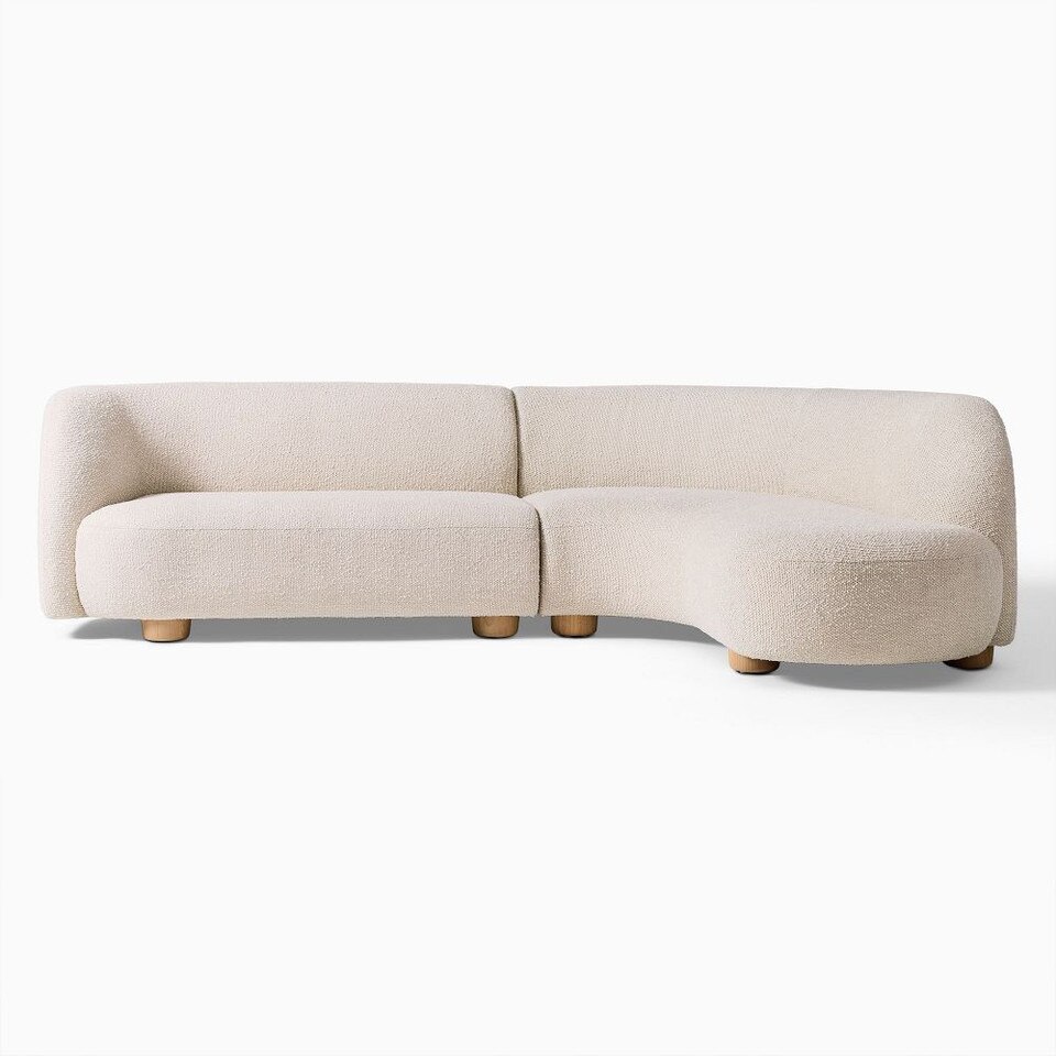 Laurent 2-Piece Wedge Chaise Modular Sofa (283 cm)