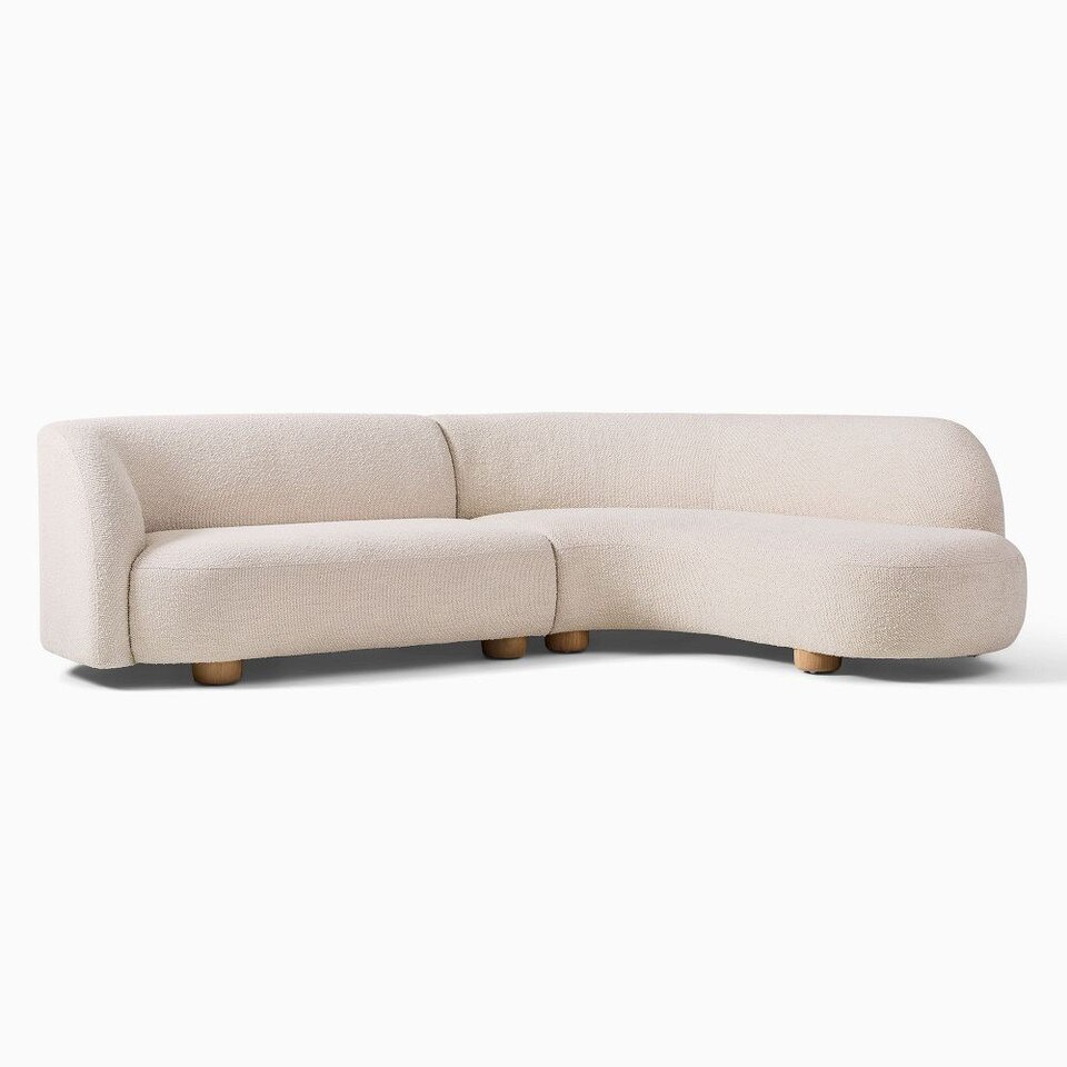 Laurent 2-Piece Wedge Chaise Modular Sofa (283 cm)