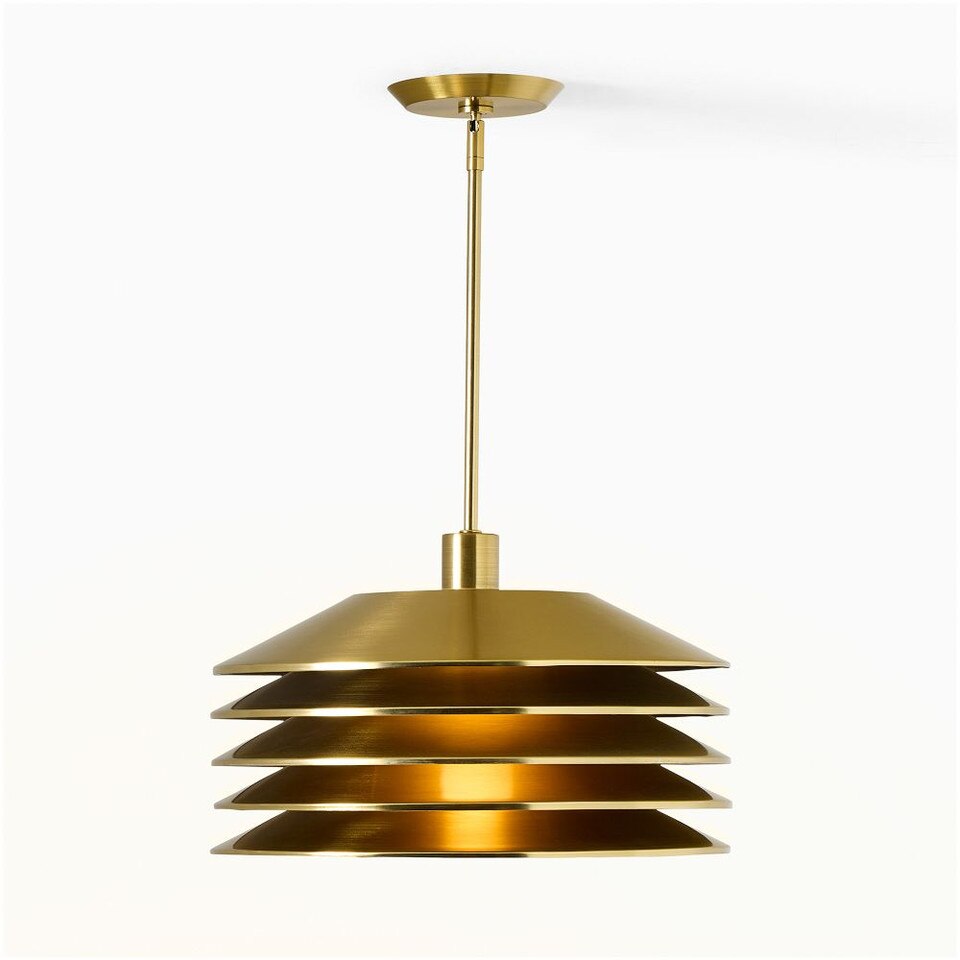 Marcus Samuelsson Layered Brass Pendant (46 cm)